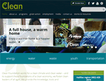 Tablet Screenshot of clean.ns.ca